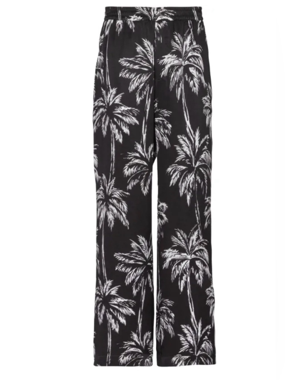 Balmain Palm Print Satin Pyjama Trousers